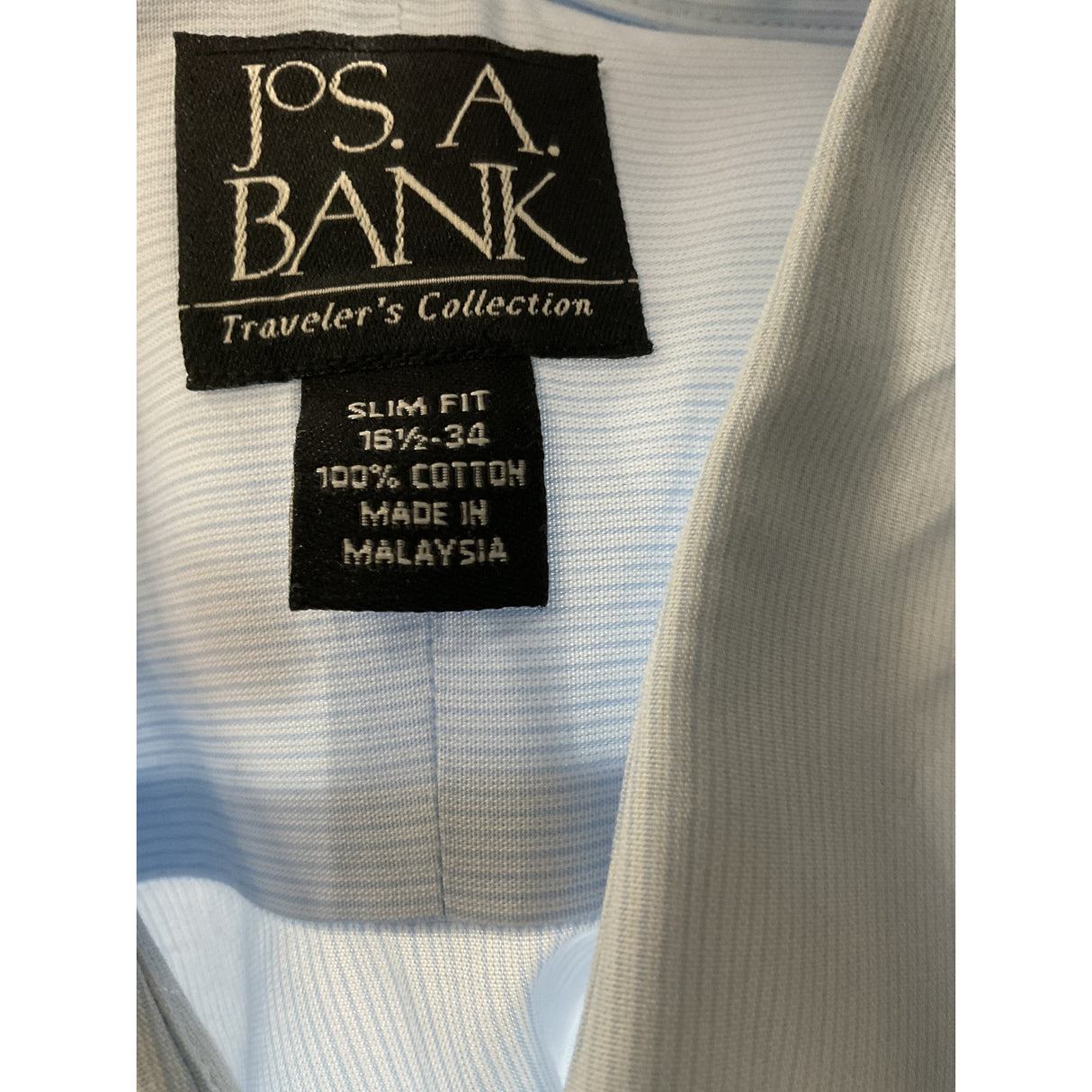 Jos. A. Bank Blue Striped Men's Button-Down Shirt