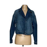 We The Free Women's Blue Cotton Basic Jacket - Size S