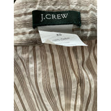 J. Crew XS Beige Striped Mini Skirt