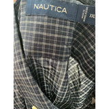 Nautica Men's Blue Cotton Button-Up Shirt XXL