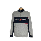 Tommy Hilfiger Men's Gray Henley Sweatshirt