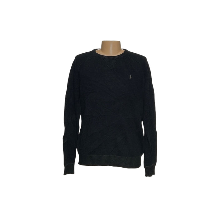 Polo Ralph Lauren Black Cotton Pullover Sweater