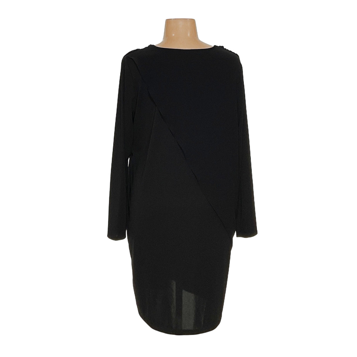 DKNY Black Formal/Business Knee Length Dress