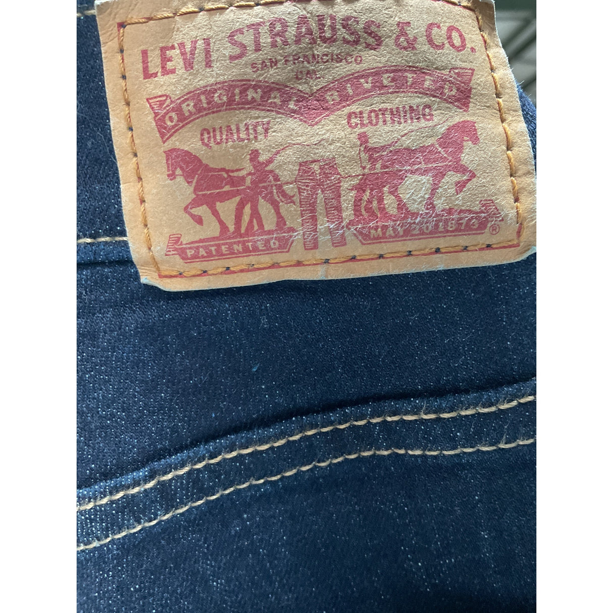 Levi's Women's Blue Bermuda Shorts - Size 29