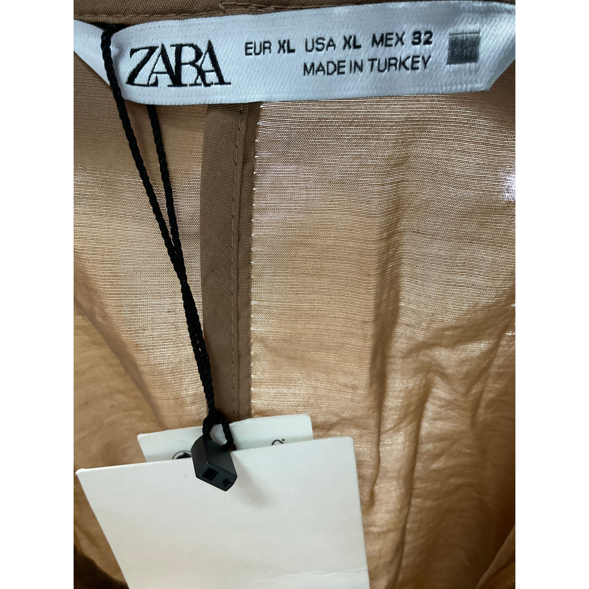 Zara Brown Midi Shift Dress