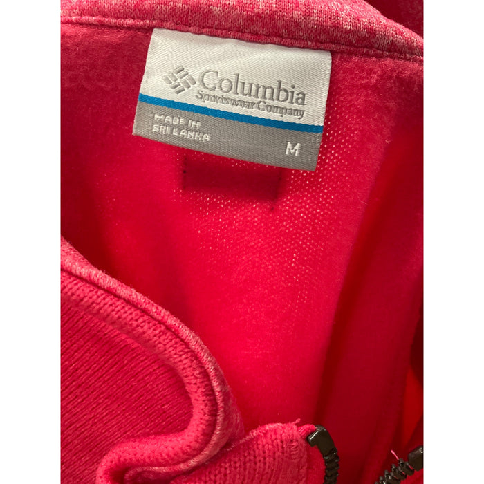 Columbia Women's Pink Full Zip Sweater M