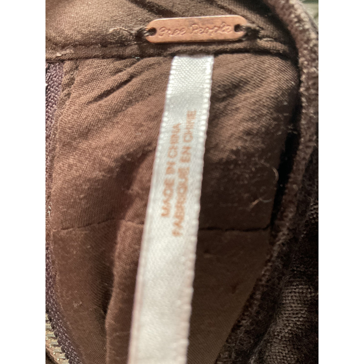 Free People Brown Viscose Mini Skirt