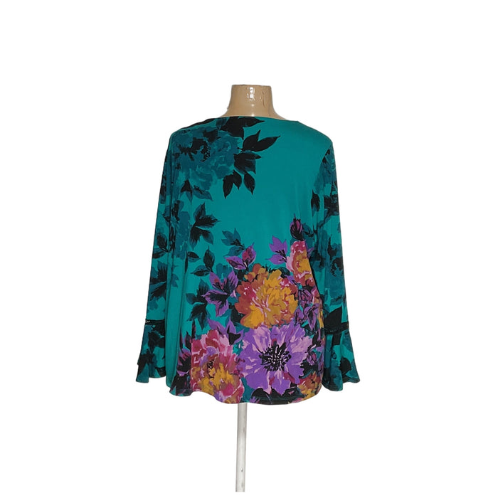 Susan Graver Multicolor Blouse - 2X