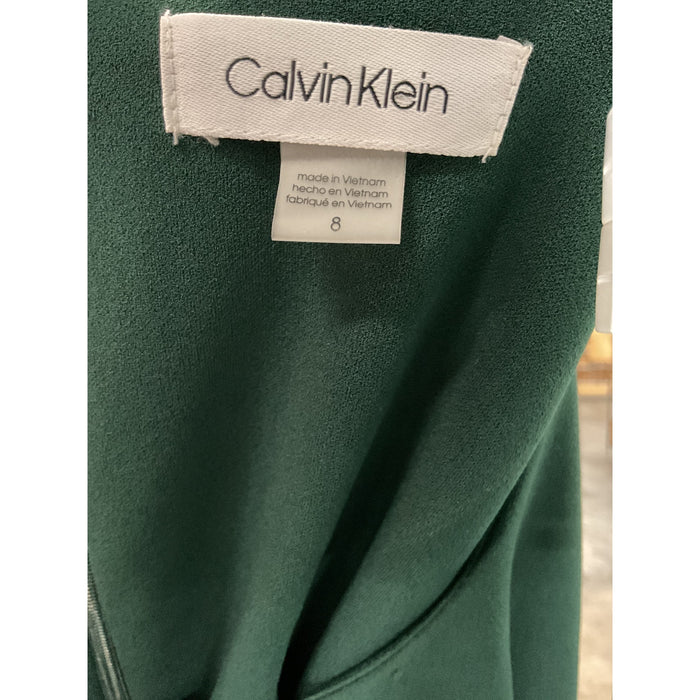 Calvin Klein Green Sheath Dress - Size 8