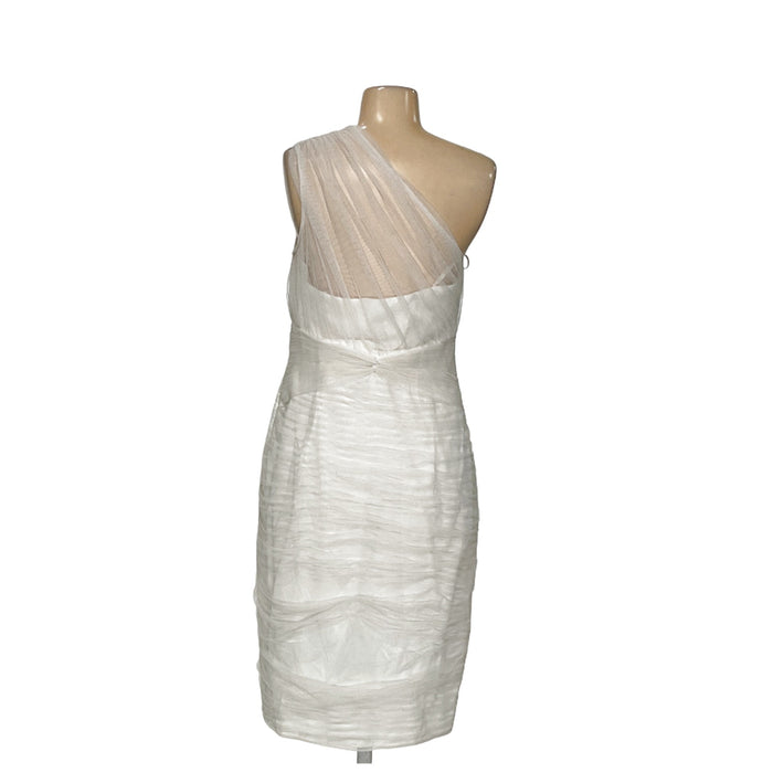 Adrianna Papell White Shift Dress, Size 10