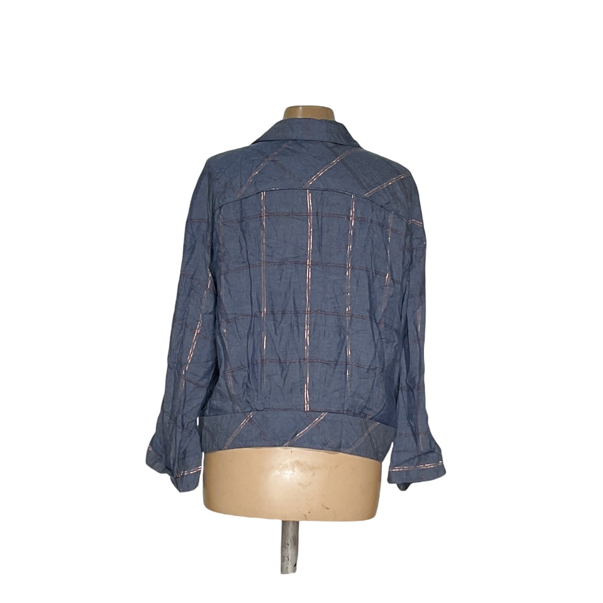 Democracy Blue Button-Up Top - Size M