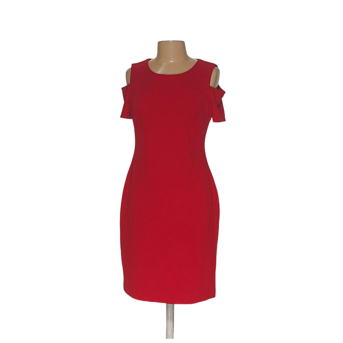 Tommy Hilfiger Red Midi Sheath Dress