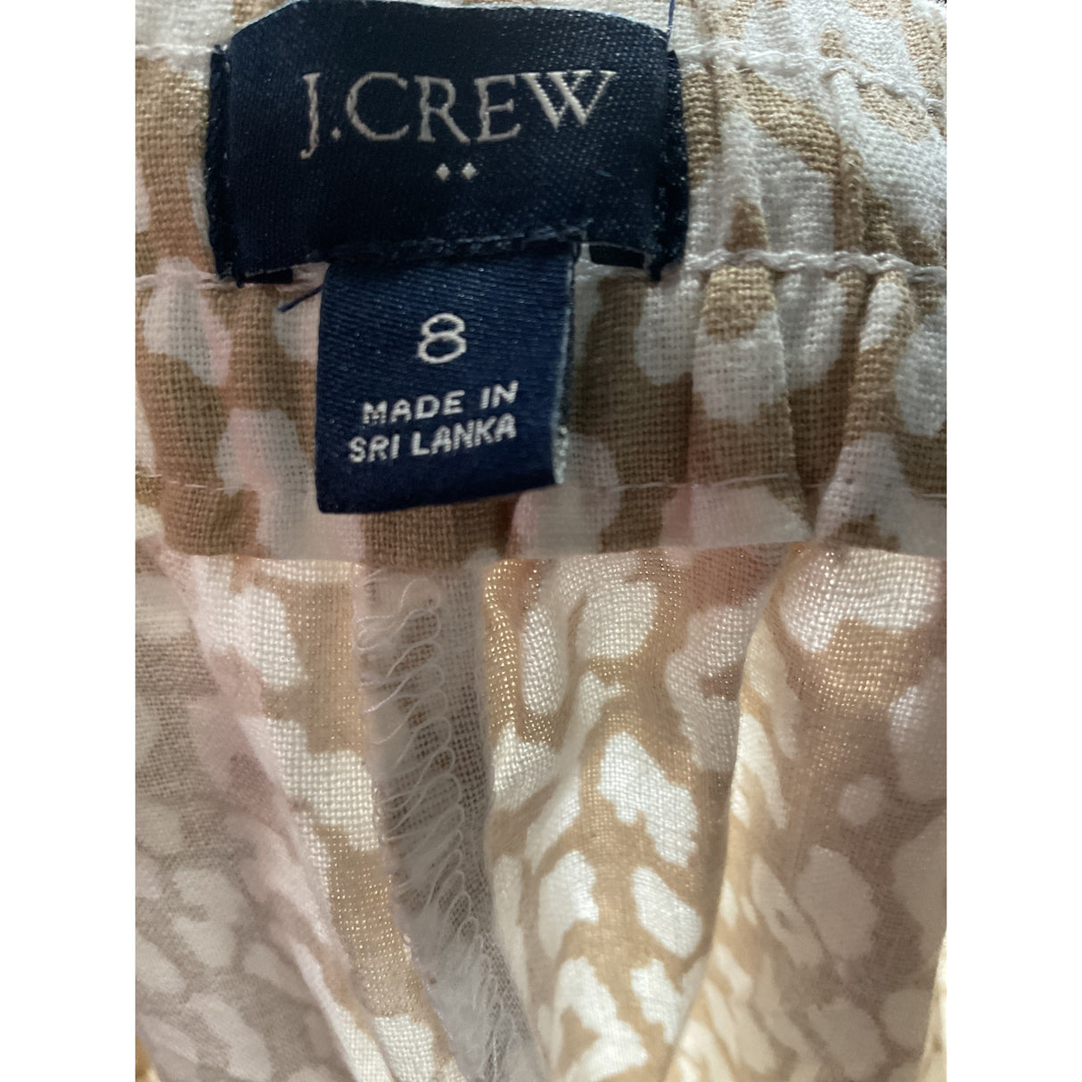 J. Crew Beige Linen Ankle Pants - Size 8