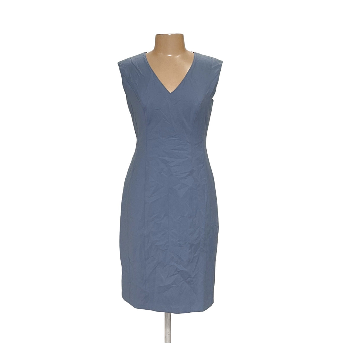 WHBM Blue Sheath Midi Dress Size 8