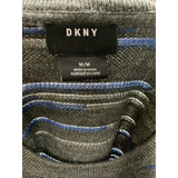 DKNY Gray Men's Wool Striped Pullover Sweater