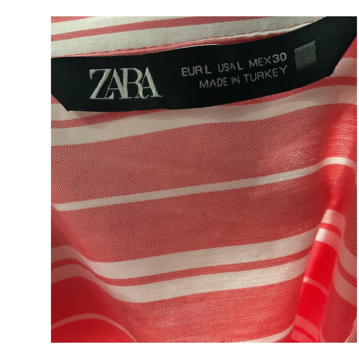 ZARA Multicolor Button-Up Top