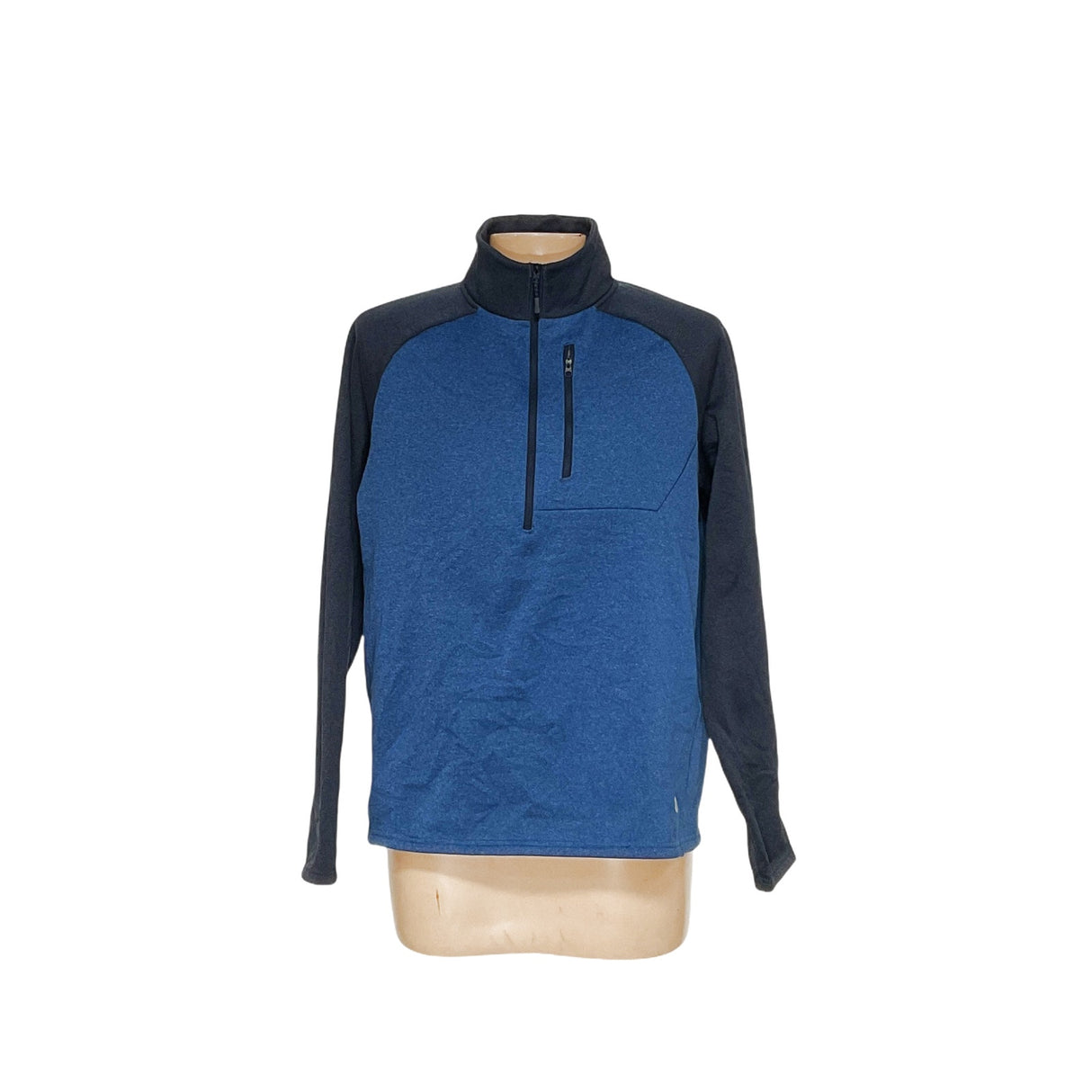 L.L. Bean Blue Henley Sweatshirt