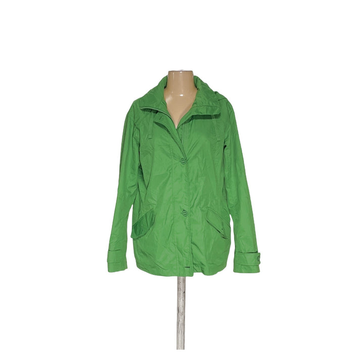 Lands' End Green Rain Coat