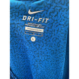 Nike Blue Polyester Blouse - Women's L