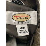 Talbots Green Linen Blazer - Women's 18W