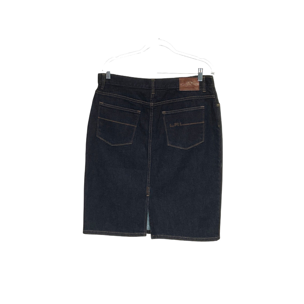 Lauren Ralph Lauren Women's Blue Denim Skirt - Size 10