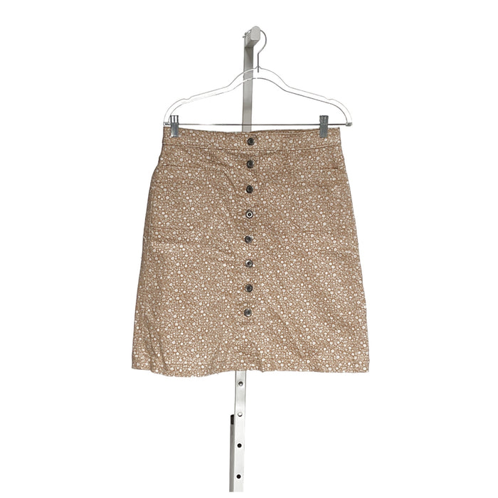 Orvis Beige Cotton Mini Skirt - Size 6