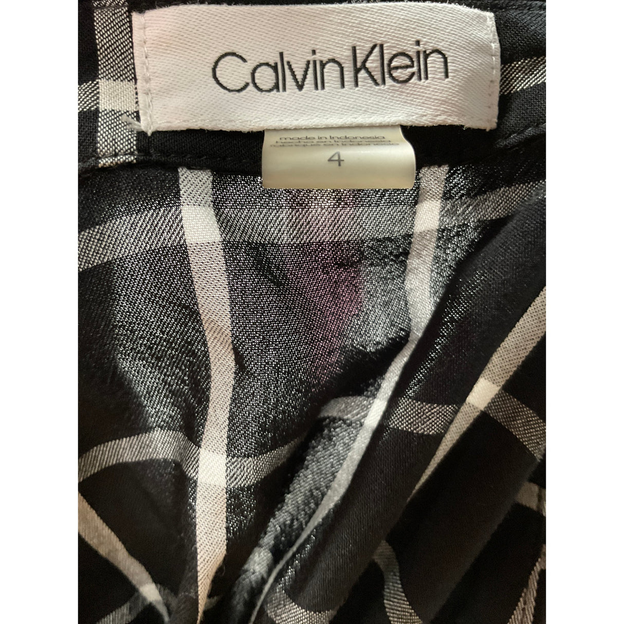 Calvin Klein Black A-Line Long Dress