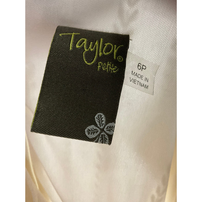 TAYLOR White Shift Dress - Size 6p