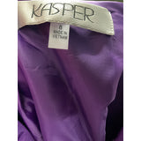 Kasper Purple A-Line Skirt - Size 8