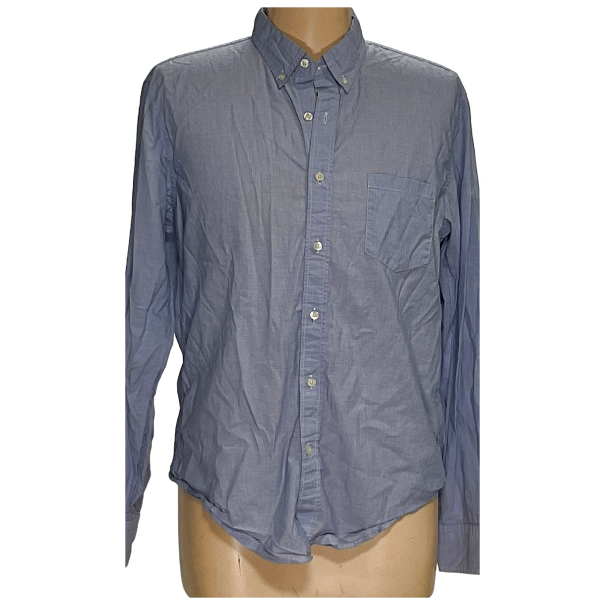 J.CREW Men's Blue XL Long Sleeve Button-Up Shirt