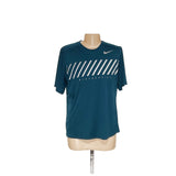 Nike Men's Green Polyester Activewear T-Shirt