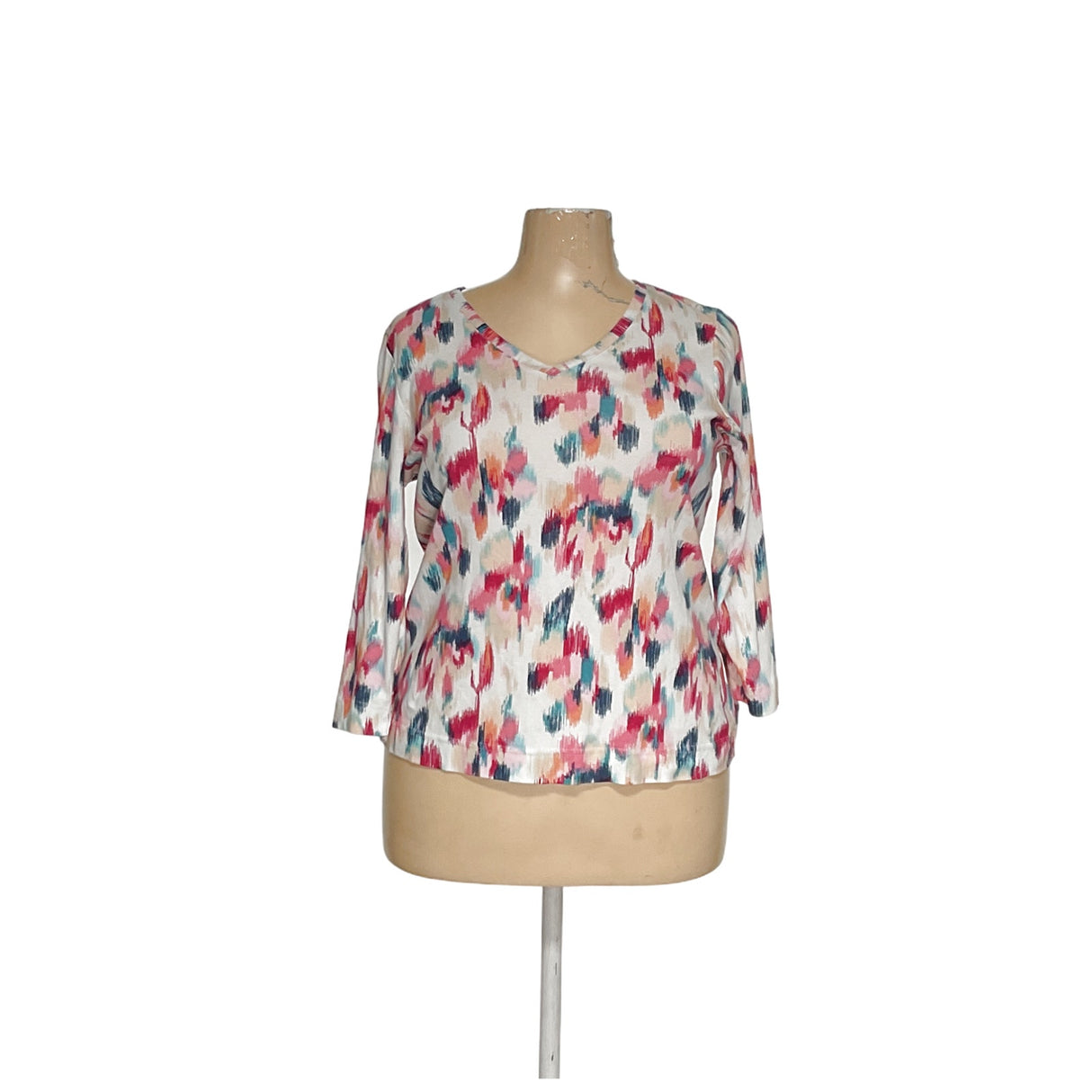 Chico's Plus Multicolor Cotton Blouse