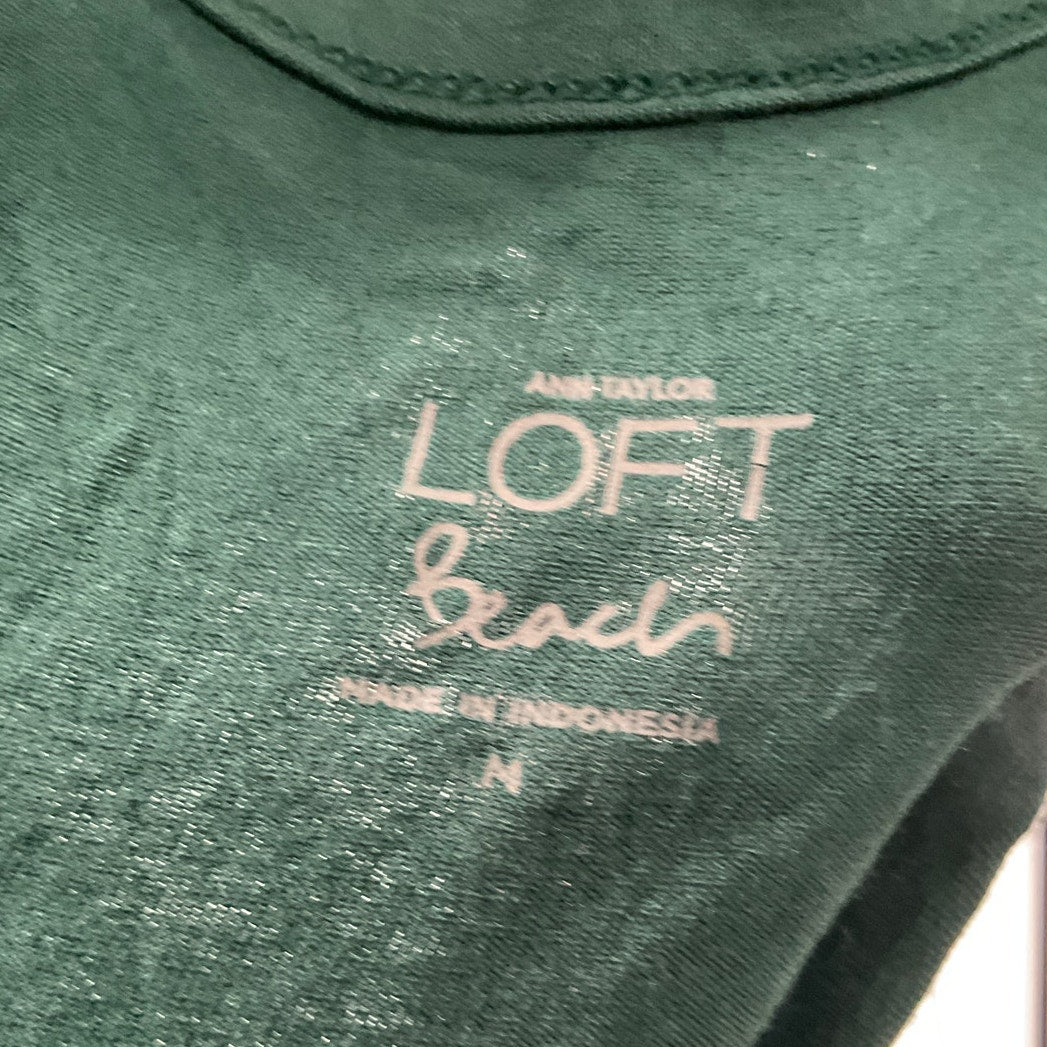 LOFT Green Shift Dress - Medium