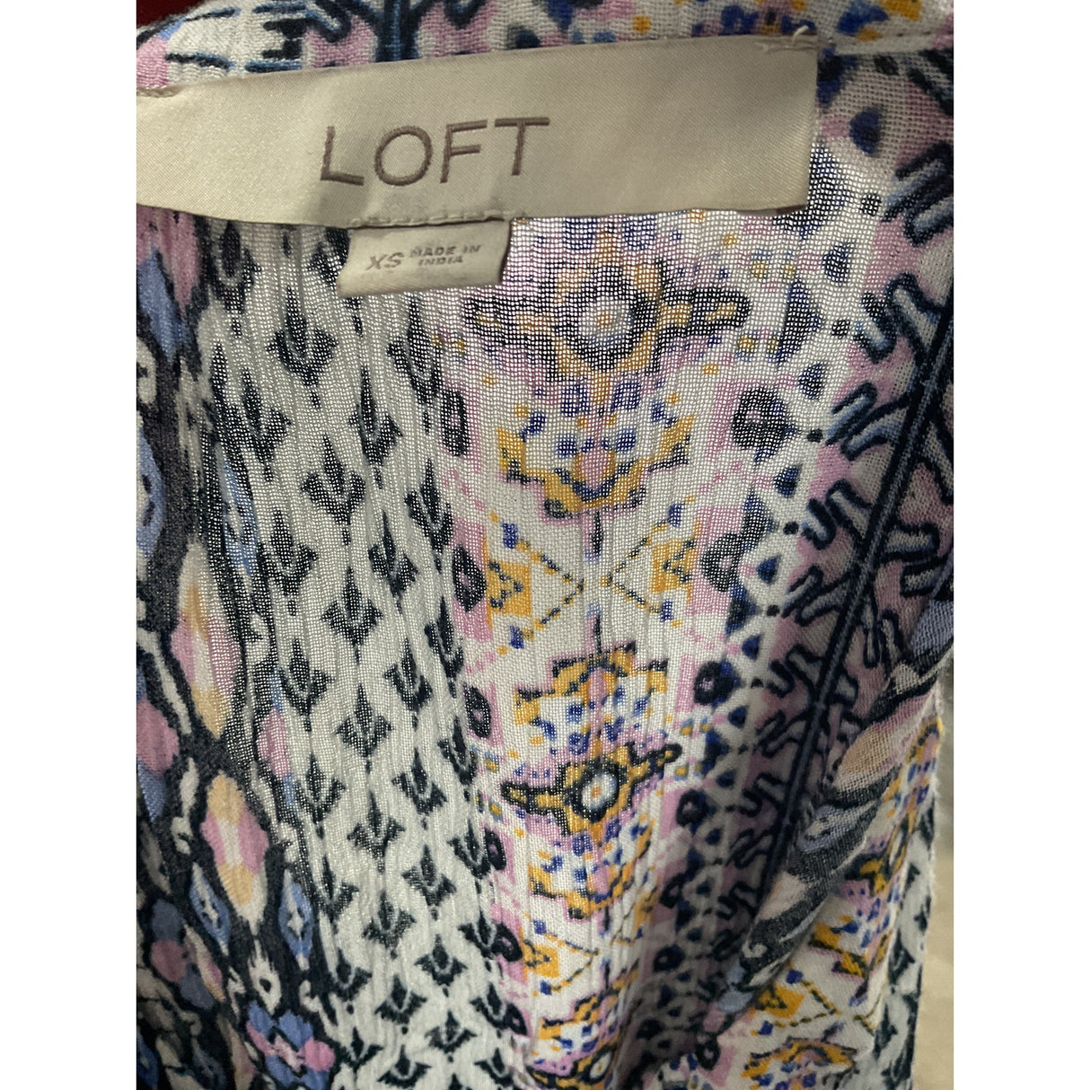 LOFT Multicolor Wrap Dress