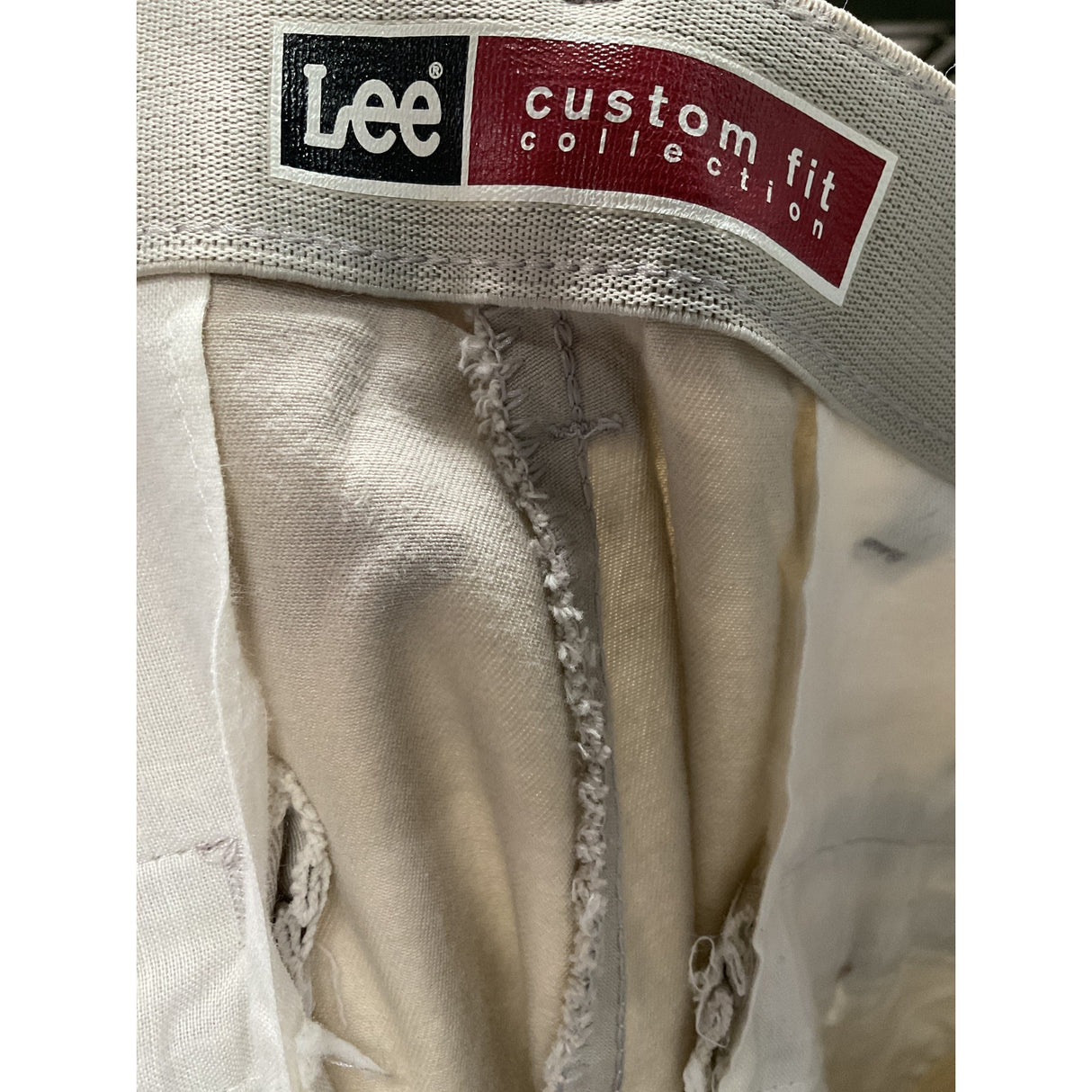 Lee Men's Beige Cotton Ankle Pants