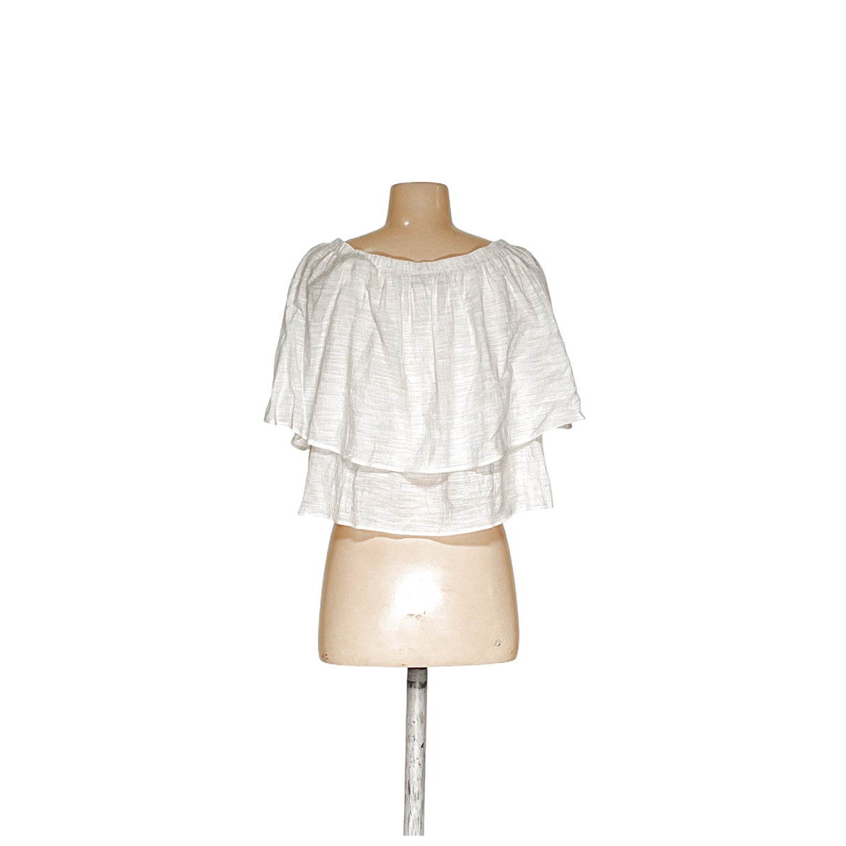 ZARA White Polyester Blouse