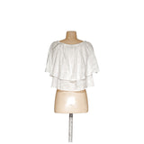 ZARA White Polyester Blouse