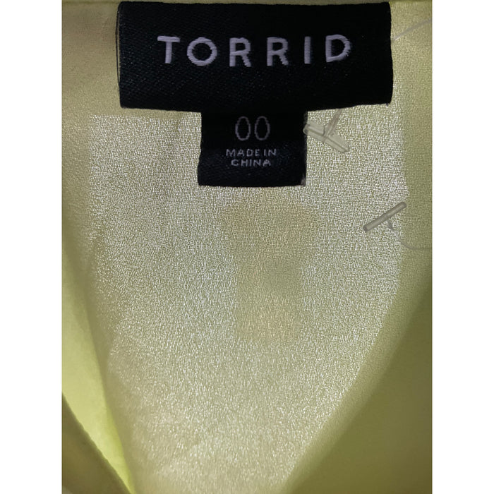 Torrid Green Button-Up Top, Size 00