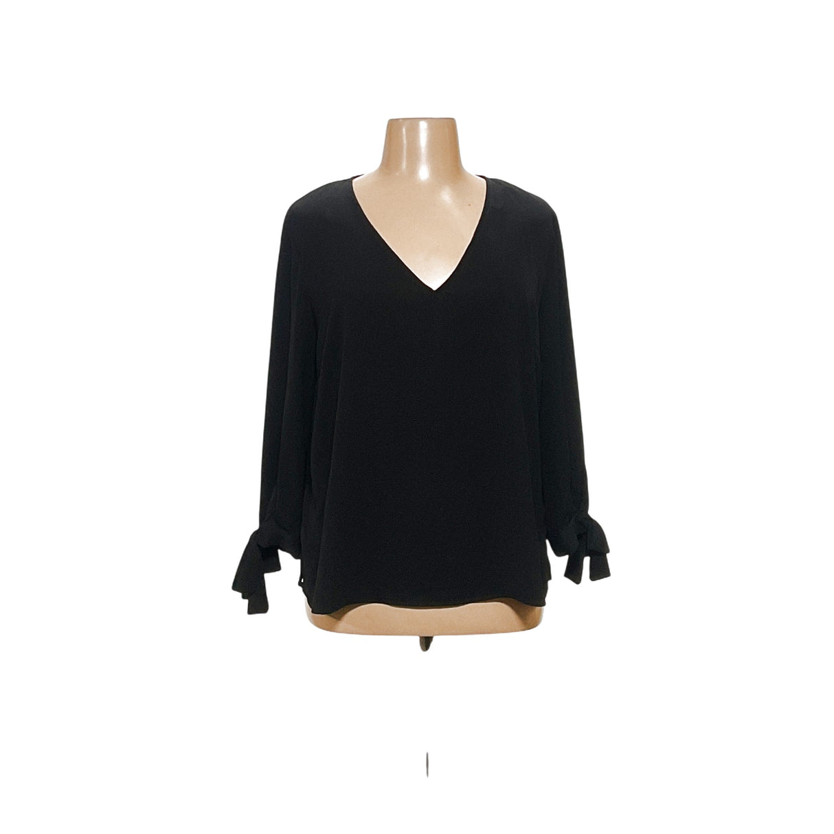 CeCe Black Chiffon Blouse, Size 2X