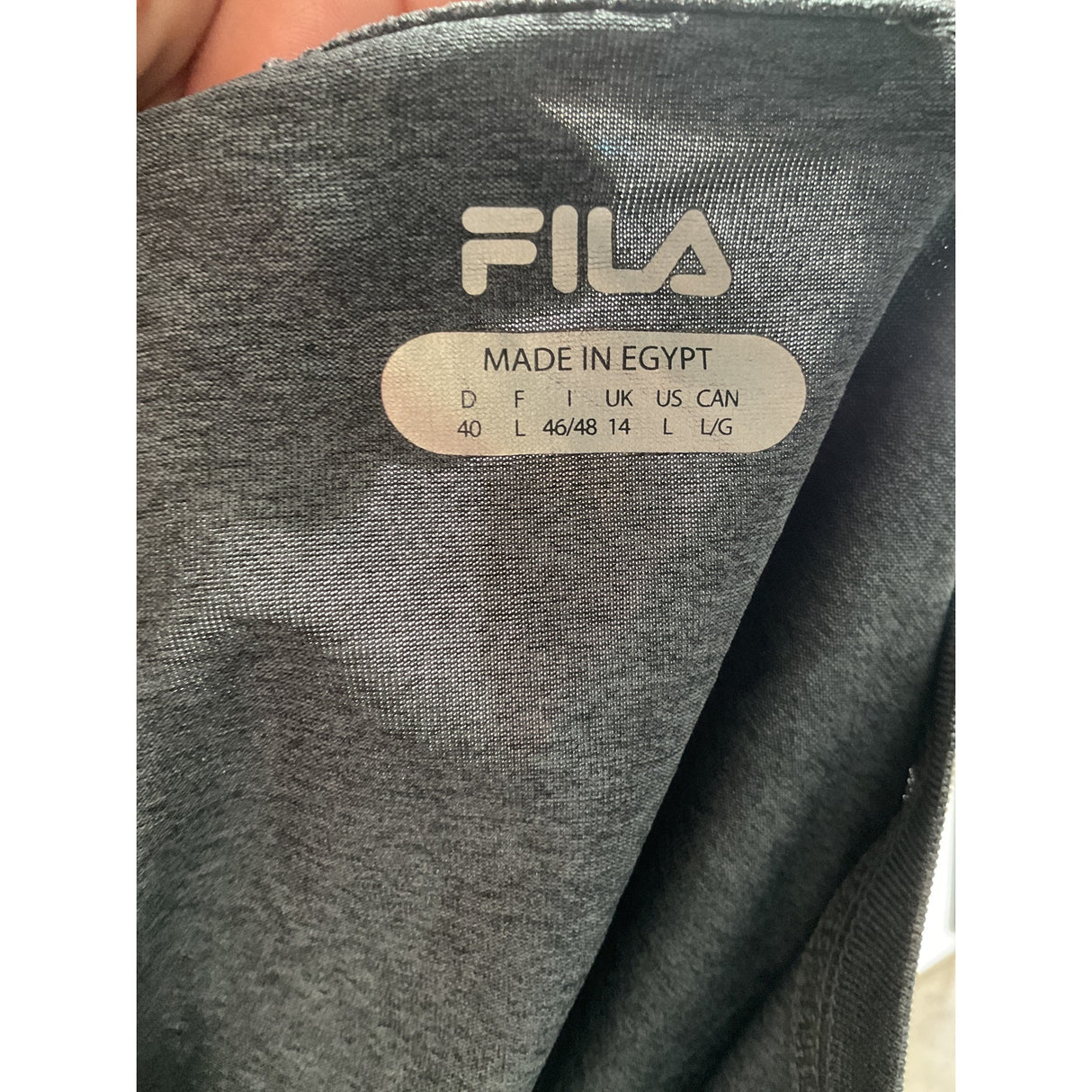 FILA Gray Activewear T-Shirt - Women's L