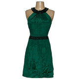 BCBGMAXAZRIA Green A-Line Dress, 0