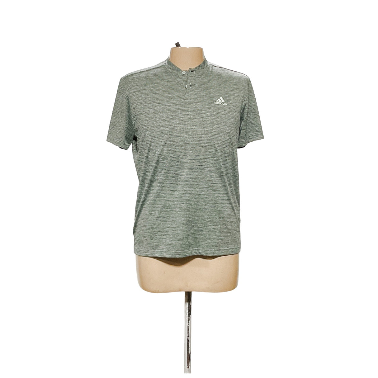 adidas Green Polyester Activewear Top (Men's M)