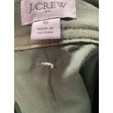 J. Crew Green Linen A-Line Skirt Size 6