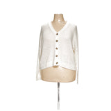 Madewell White Acrylic Cardigan - Women's L