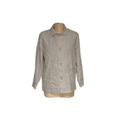 Fashion Nova Men's Beige Linen Button-Up Shirt
