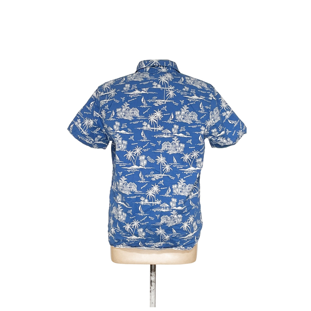 Lee Blue Short Sleeve Cotton Button-Up - Size XL