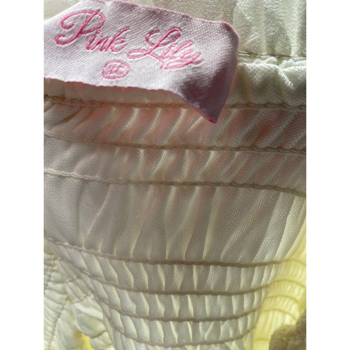 Pink Lily Cream Maxi Dress - Size XL