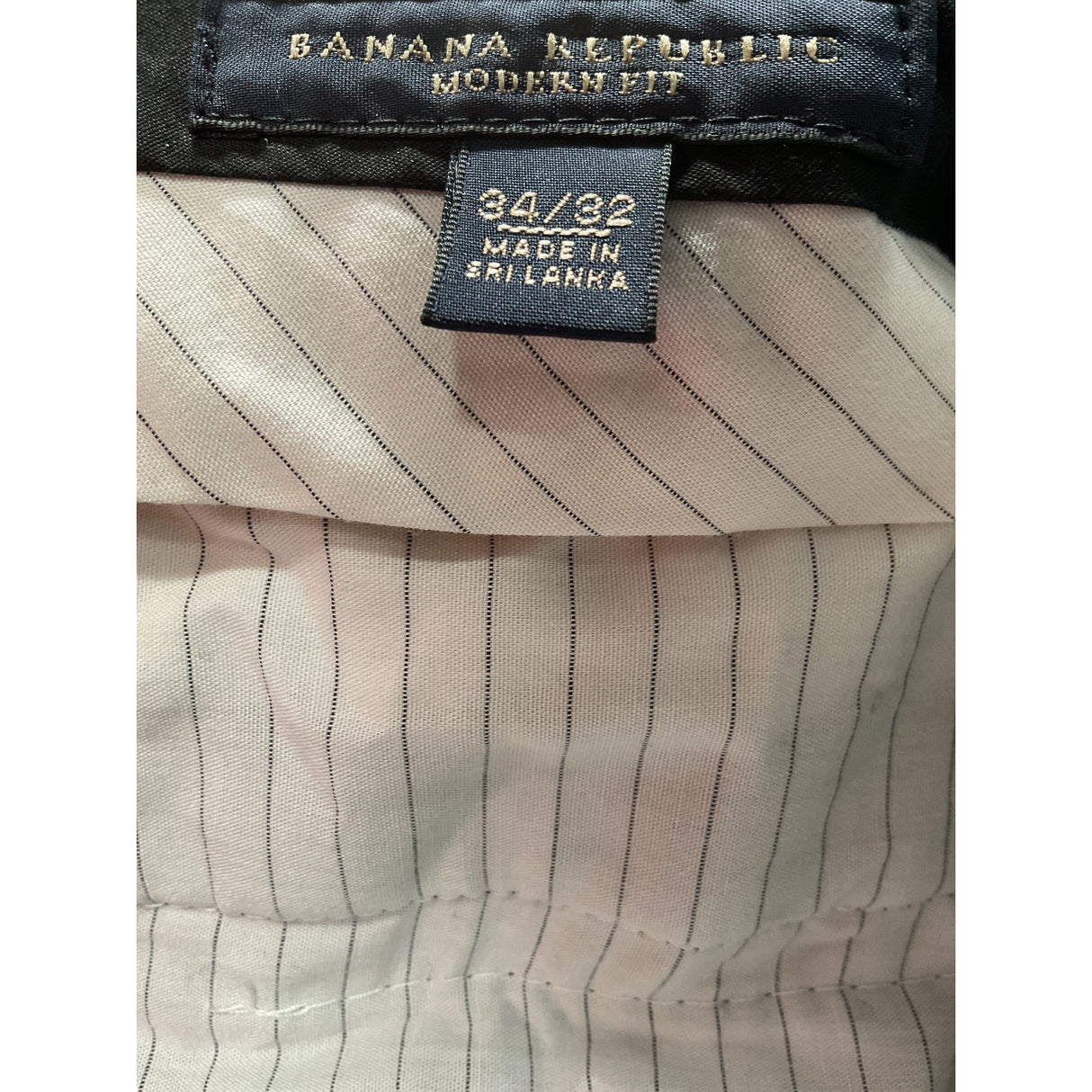 BR Black Plaid Dress Pants, Men's L