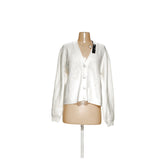 Tahari White Viscose Cardigan - Size L