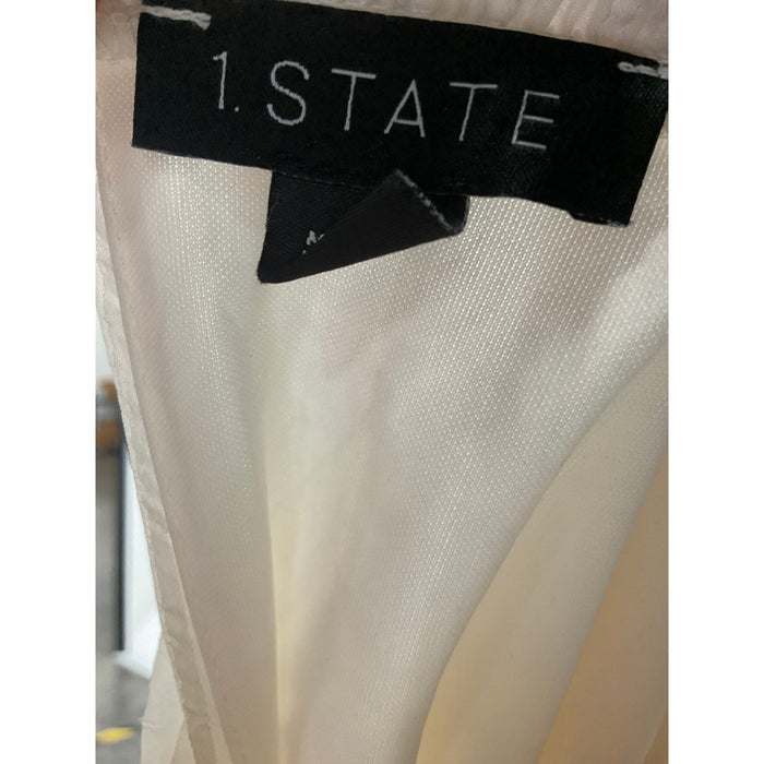 1. State White XS Blouse